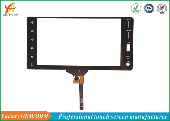 Waterproof Auto Touch Panel Screen , 8 Touch Panel Capacitive Type High Resolution