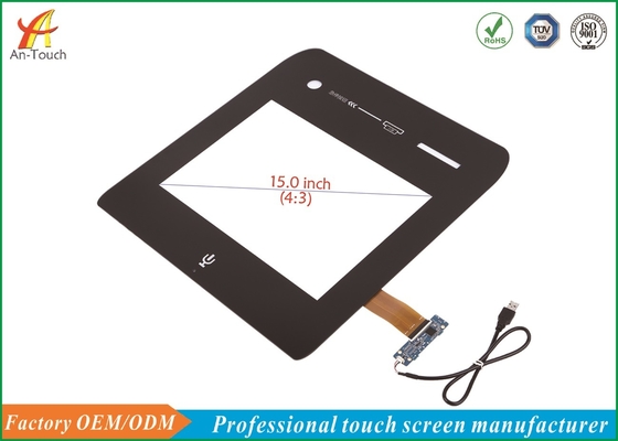 Custom Design Capacitive Multi Touch Screen 15 Inch For Flexible Vending And Ticket Sales