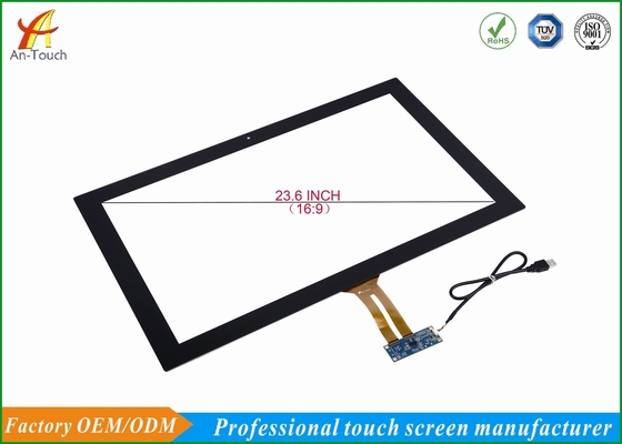 23.6 Inch Glass Usb Multi Touch Screen Panel Long Life For Karaoke Machine