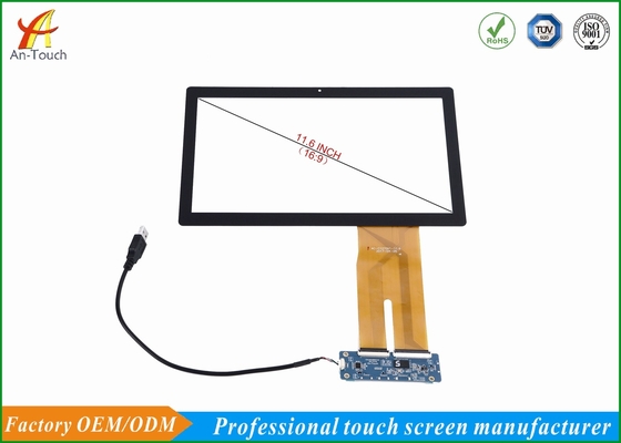 Portable Waterproof Touch Panel For Tablet , 11.6 Inch Multi Touchscreen Display Overlay