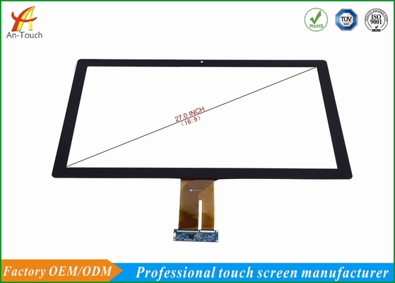 Projective Capacitive Game Touch Screen Overlay Kit 27 Inch , 2.0mm Cover Lens