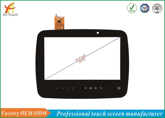 Interactive USB Touch Screen 13.3 Inch , Replacement Touch Panel 1.1mm Cover Lens