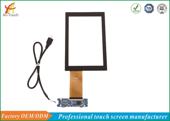 White 7 Inch Capacitive Touch Panel With AG / AR / AF Glass , Intelligent Automatic Calibration