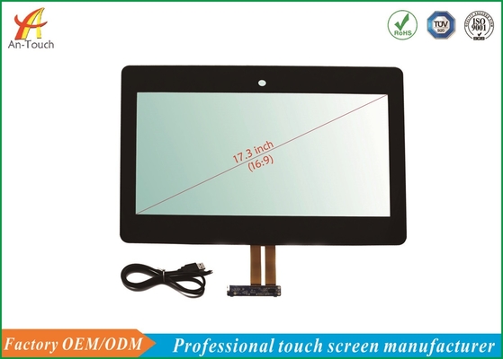 17.3 Inch Kiosk Lcd Touch Screen , Interactive Touch Panel GG Structure