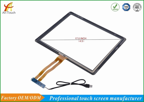 High Sensitive 17 Touch Panel For Kiosk Glass Touch Digitizer Replacement