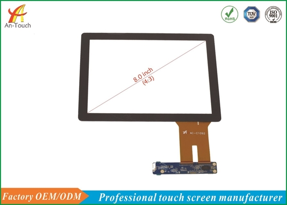 High Transmittance Projected Capacitive Touch Panel 8.0 Inch For Smart Home