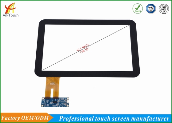 Industrial 12.1 Capacitive Touch Screen , 10 Point Touch Display Panel Response Fast