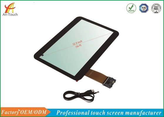 USB POS Touch Panel , 12.5 Inch ATM Machine Touch Screen For Touch Monitor