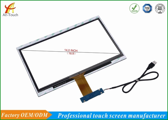 HD Capacitive Touch Overlay Screen Panel 14.0 Inch GG Structure For Smart Home