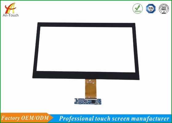 14 Inch Waterproof Touch Panel Glass Panel , Multi Touch Screen Overlay Kit