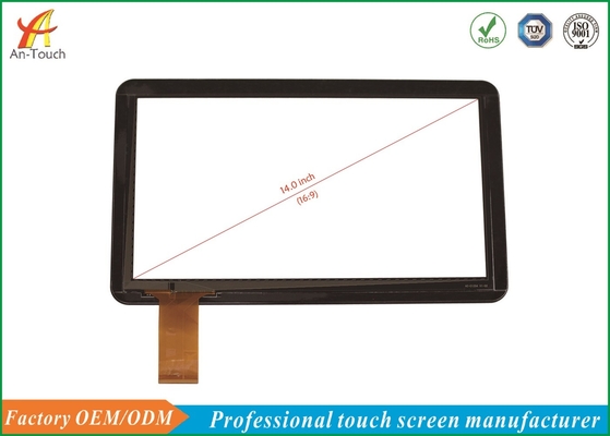 Customized Capacitive Touch Panel 14 Inch , Transparent Touch Screen For Android