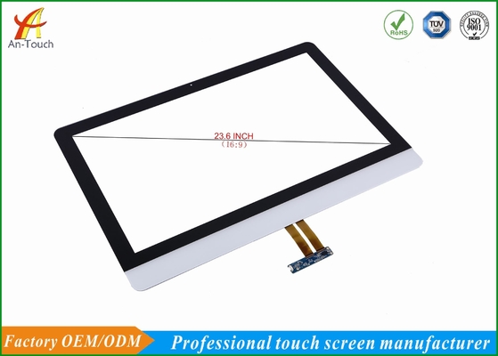 Transparent Waterproof Touch Panel 23.6 Inch 10 Touch Points For Android