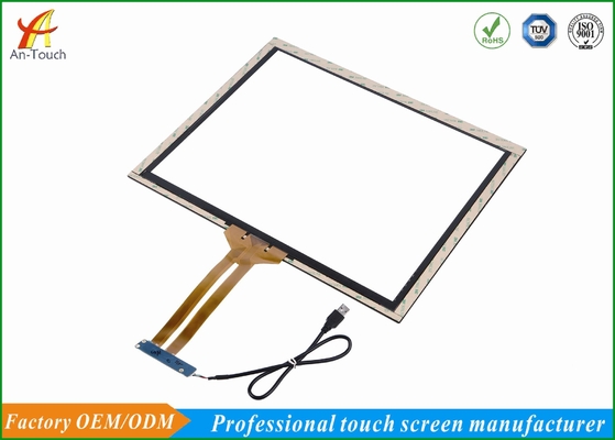 Anti Glare USB Touch Screen Large Format , Flexible Touch Panel Fast Response