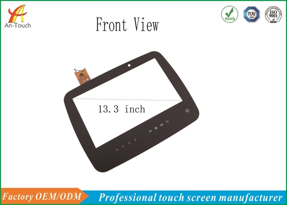 Black 13.3 Inch Car Touch Panel IIC Connector For Car GPS Navigation