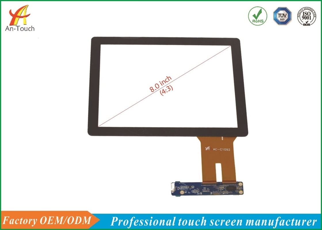 High Transmittance Projected Capacitive Touch Panel 8.0 Inch For Smart Home