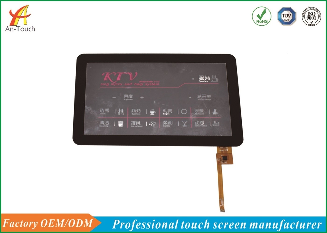 High Sensitivity KTV Touch Screen , I2C Touch Panel 10.1 Inch 0.7 Mm Cover Lens
