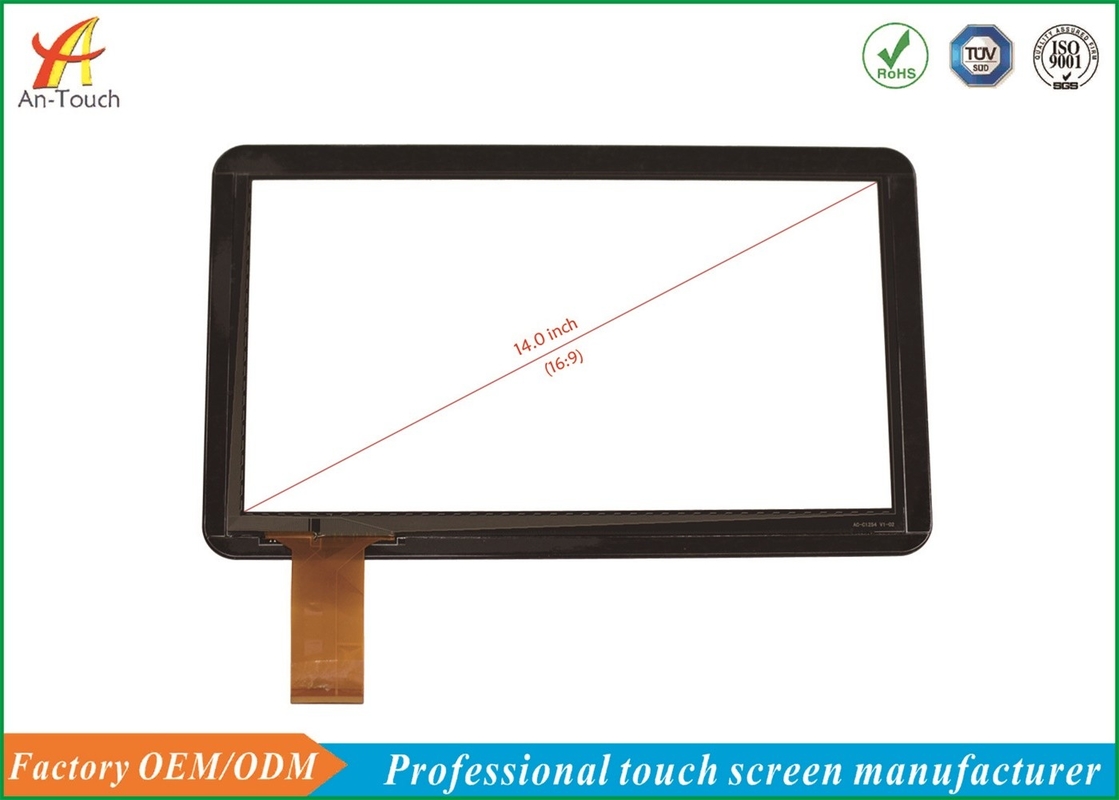 Customized Capacitive Touch Panel 14 Inch , Transparent Touch Screen For Android